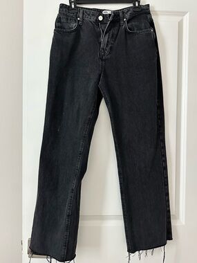 Zara Women’s Black Straight-Leg Jeans